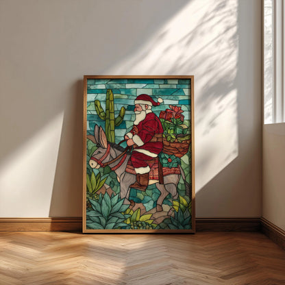 Mexico Wall Art Canvas, Vibrant Mexican Poster Print